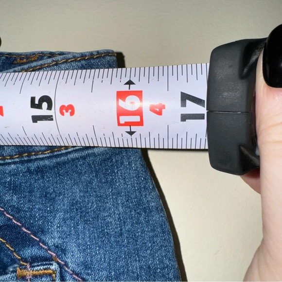 Women’s 725 Original Y2K Cropped Ankle Low Rise Oink Stitch Denim Jeans Size: 13 - Picture 14 of 16